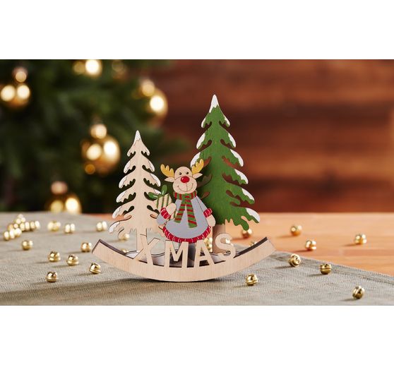 VBS Holz Deko-Bogen "X-MAS"