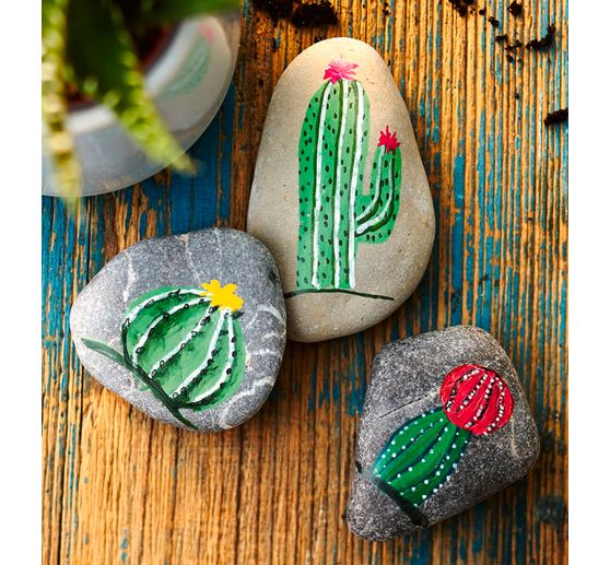 Kreativ-Set "Steine bemalen im Boho-Look"