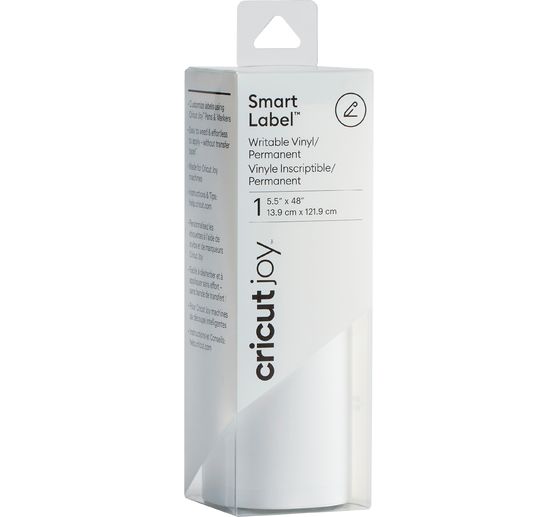Cricut Joy self-adhesive vinyl foil "Smart Labels - White", 13.9 x 121.9 cm