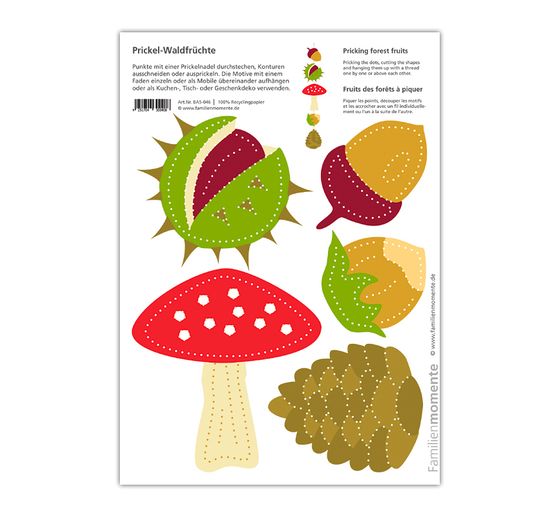 Prickelvorlagen-Set "Herbstzauber"