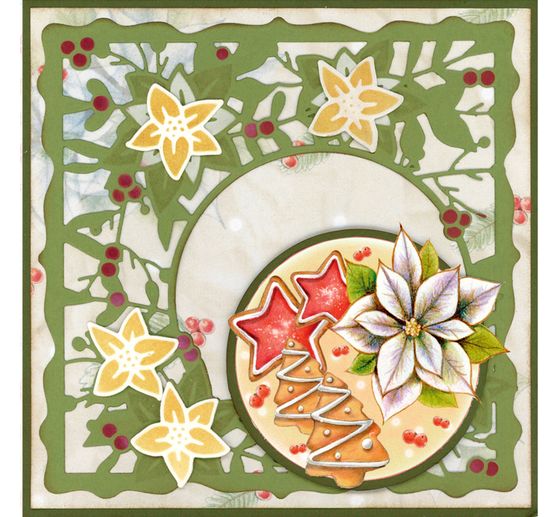 3D-Stanzbogenbuch "Christmas Flowers"