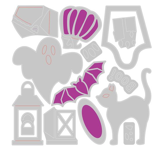 Sizzix Thinlits Stanzschablone "Halloween Motifs"