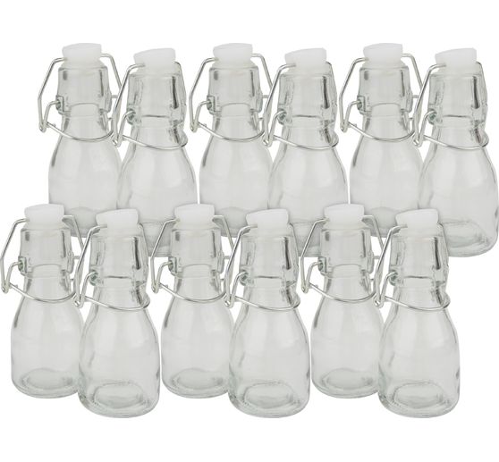 12 Flaschen mit Bügelverschluss, 50 ml, VBS Großhandelspackung