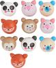 Holzkugeln mit Gesicht "Cute Animals"