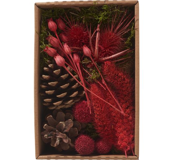 Dried flowers potpourri set "Red"