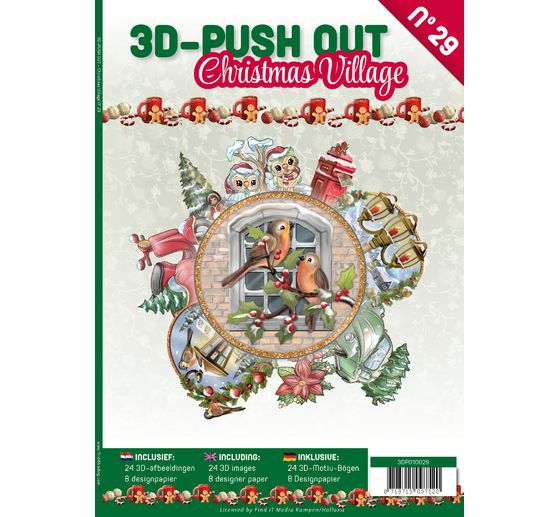 3D punched sheet book "Christmas Village" 