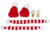 Secret Santa set "Hat, scarf & shoes"
