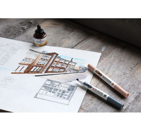 Talens Ecoline Duotip "Urban Landscape-Set"