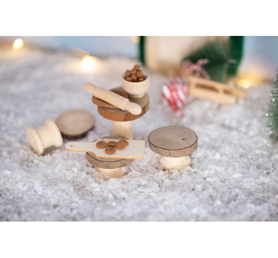 Mini Bastelset Wichteltür "Kekse backen"