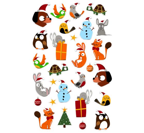 Sticker "Christmas animals"