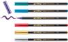 edding 1340 Pinselstift "Metallic", 6er-Set