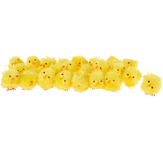 VBS Chenille chicks "Height 5 cm", 24 pieces