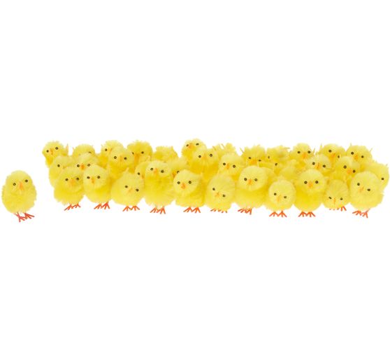 VBS Chenille chicks "Height 4 cm", 36 pieces
