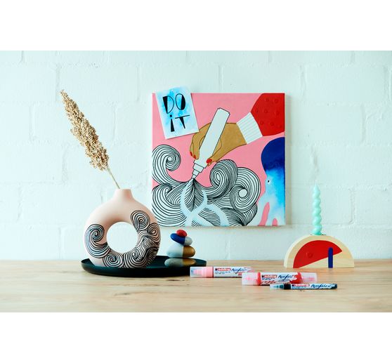 edding Acrylic "Acrylmarker - Basic", 12er-Set