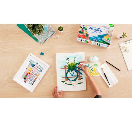 edding Acrylic "Acrylmarker - Basic", 12er-Set