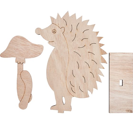 VBS Holz-Steckmotiv "Igel", 3-tlg.