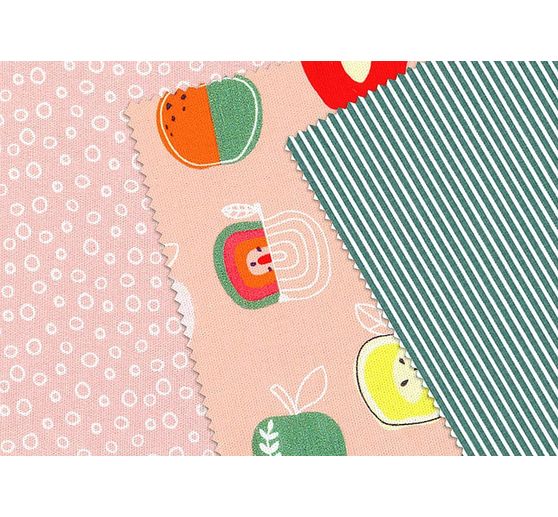 Bea Lena fabric package "Colorful apples"
