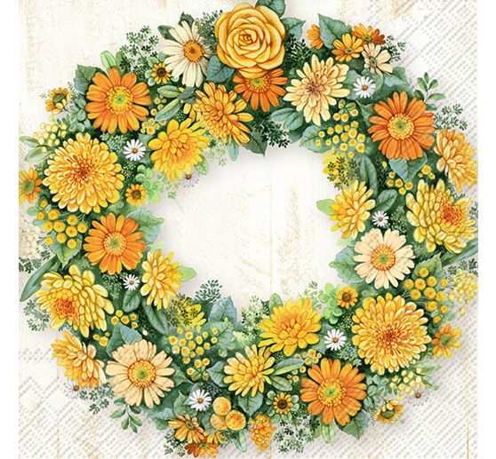 Napkin "Flower wreath"