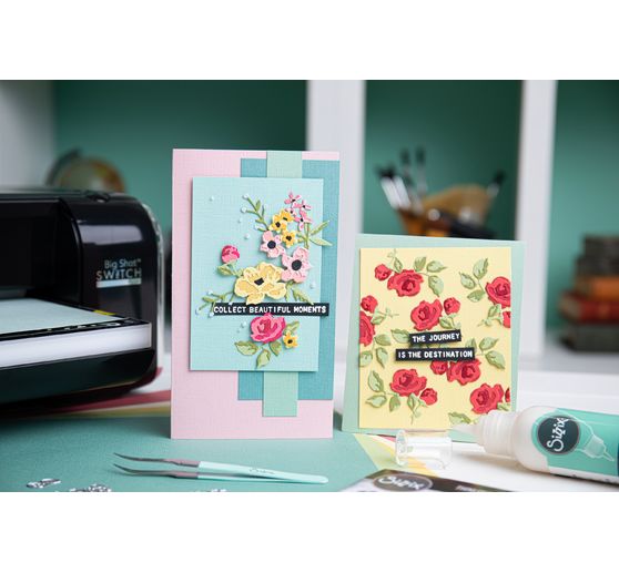 Sizzix Thinlits Stanzschablone "Brushstroke Flowers Mini by Tim Holtz"