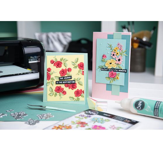 Sizzix Thinlits Stanzschablone "Brushstroke Flowers Mini by Tim Holtz"