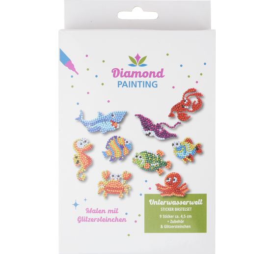 Diamond Painting Sticker Bastelset "Unterwasserwelt"