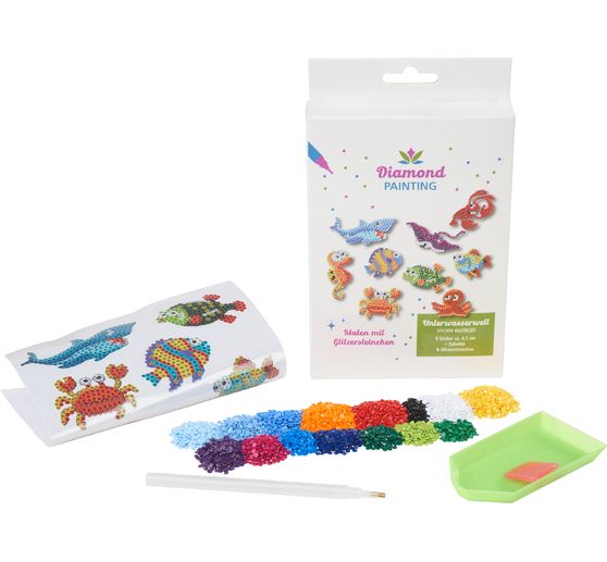 Diamond Painting Sticker Bastelset "Unterwasserwelt"