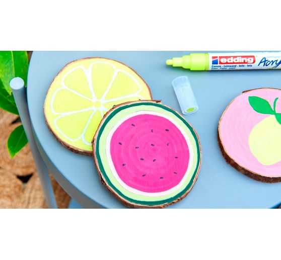 edding 5100 Acrylic "Acrylmarker - Pastell", Mittel, 5er-Set