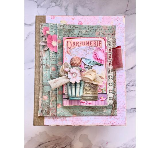 Scrapbook-Block "Rose Parfum Backgrounds"