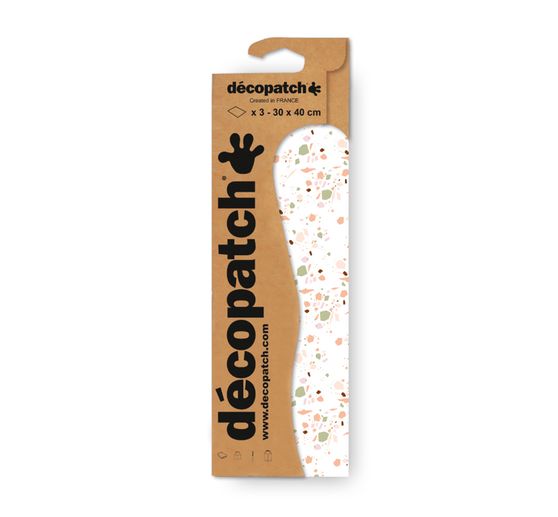 Décopatch-Papier "Mosaiksteine", 3 Stück
