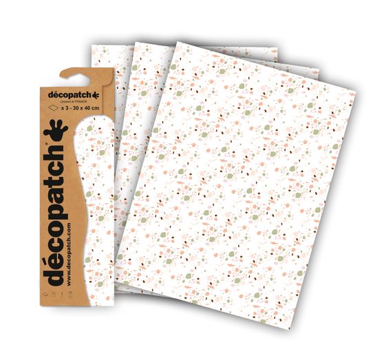 Décopatch-Papier "Mosaiksteine", 3 Stück