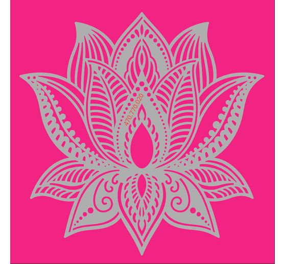 Schablone "Lotus Blume", 15x15cm