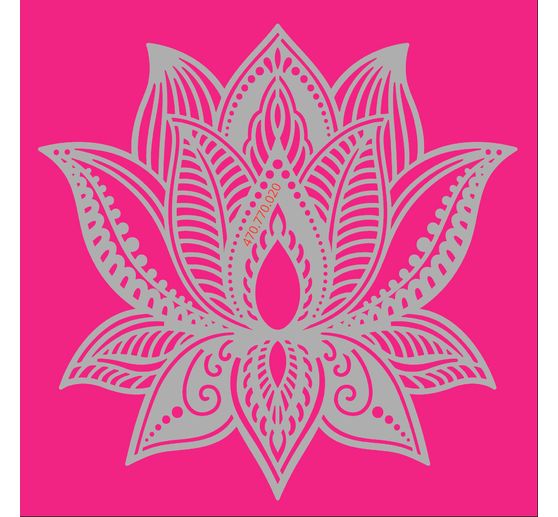 Schablone "Lotus Blume", 15x15cm