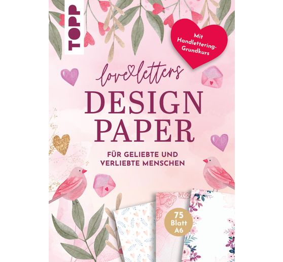 Handlettering Design Paper Block"Love Letters"