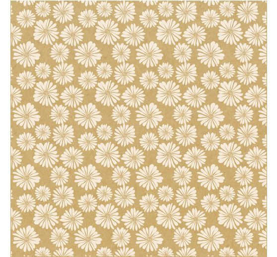 Faltpapier-Sortiment "Kraftpapier Floral"