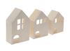 3D Holzhäuschen, 3er-Set