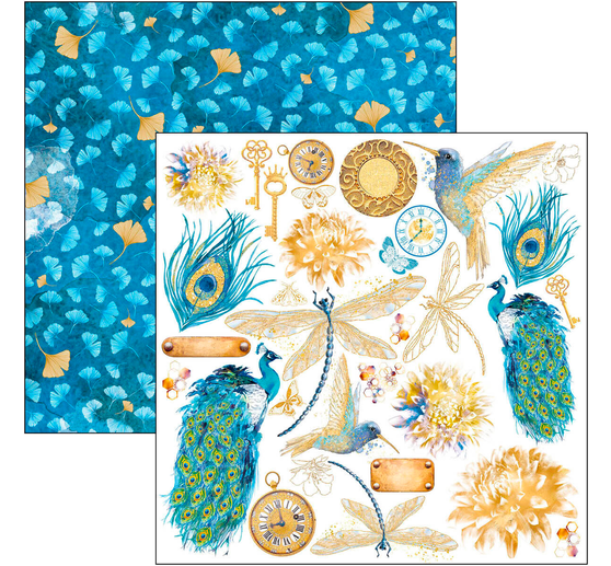 Scrapbook-Papier "Indigo"