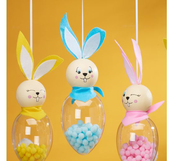 VBS Handicraft set acrylic glass eggs rabbits
