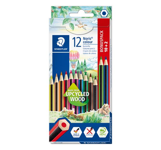 STAEDTLER Noris colour "Buntstifte", 10er-Set + 2 Gratis