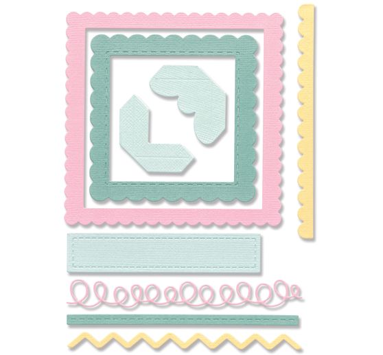 Sizzix Thinlits Stanzschablone "Fabulous Frames & Borders"