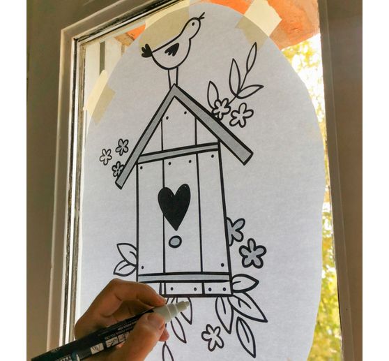 Buch "Vorlagenmappe Fensterdeko mit dem Kreidemarker - Frühling & Sommer. Inkl. 