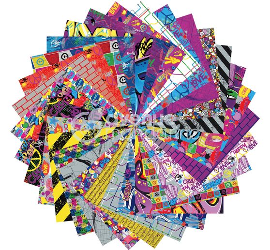 Faltpapier-Sortiment "Street Art"