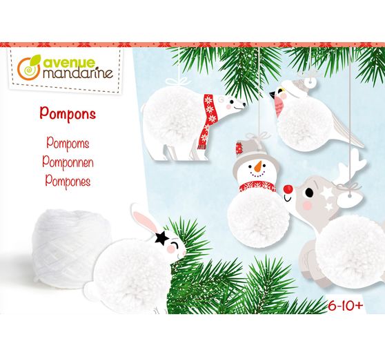 Creative box "Pompom Christmas pendant"