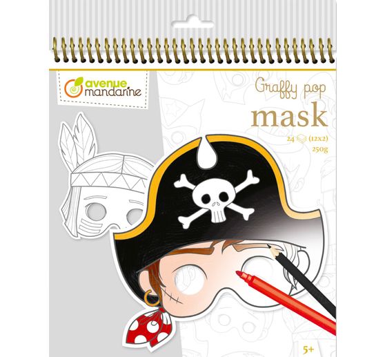 Maskenmalbuch Graffy Pop "Jungen"
