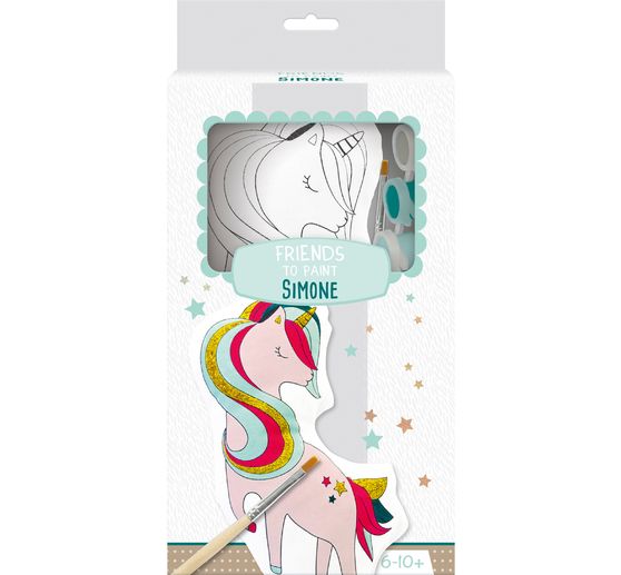 Ausmalpuppe Friends to Paint "Einhorn Simone"