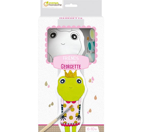 Ausmalpuppe Friends to Paint "Frosch Georgette"