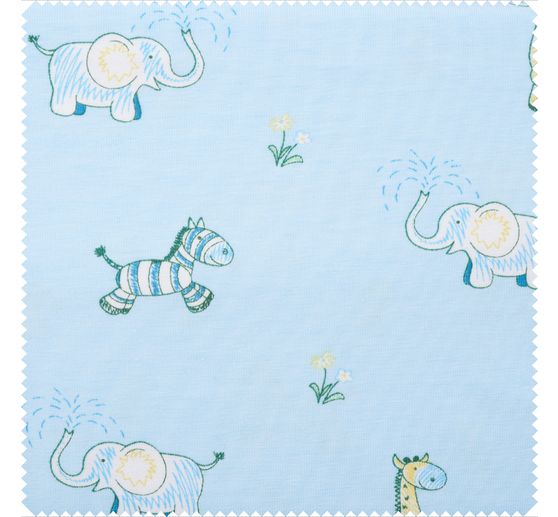 Jersey fabric "Zoo animals"