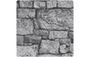 Motif fabric "Stone wall gray"