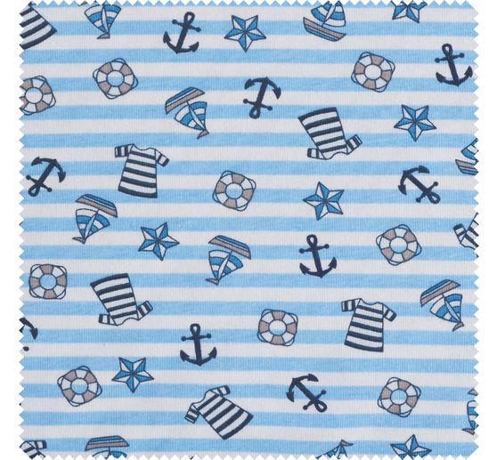 Jersey-Stoff "Happy Sailor"