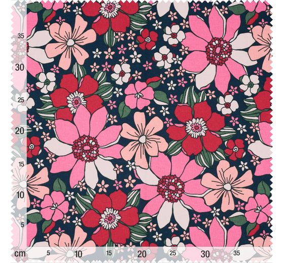 Baumwoll-Stoff "Sommerblumen"