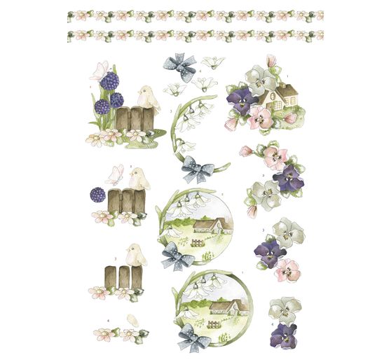 3D-Stanzbogenbuch "Spring Animals"